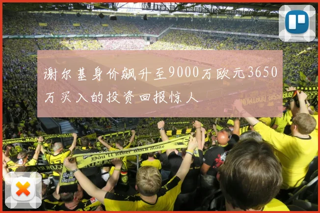 谢尔基身价飙升至9000万欧元3650万买入的投资回报惊人